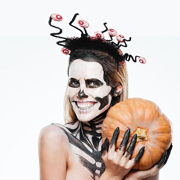 Halloween-hiuspanta, kauhu silmät, hiuslisävarusteet, veriset silmämunat, hiusvarusteet