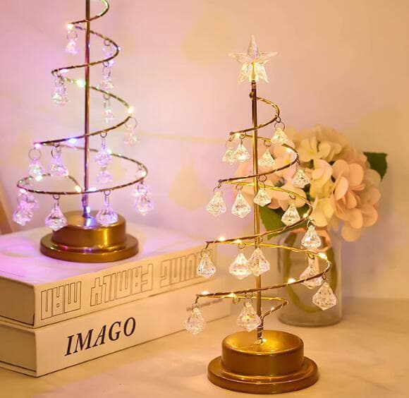 Julelys med LED-krystalldiamanter Christmas Tree Lights