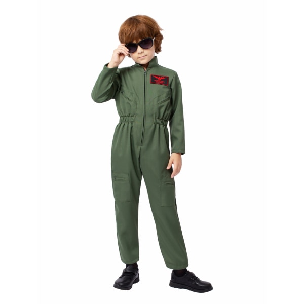 Maverick Flyverdragt Pilot Kostume Dreng Cosplay L