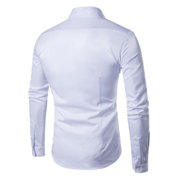 Klänningskjortor för män Långärmad skjorta white S