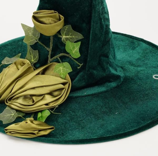 Halloween Grøn Hexehat Cosplay Magic Hat Green