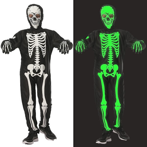 Lasten Luurankoasu, Hohtava Luuranko Halloween-asu XL