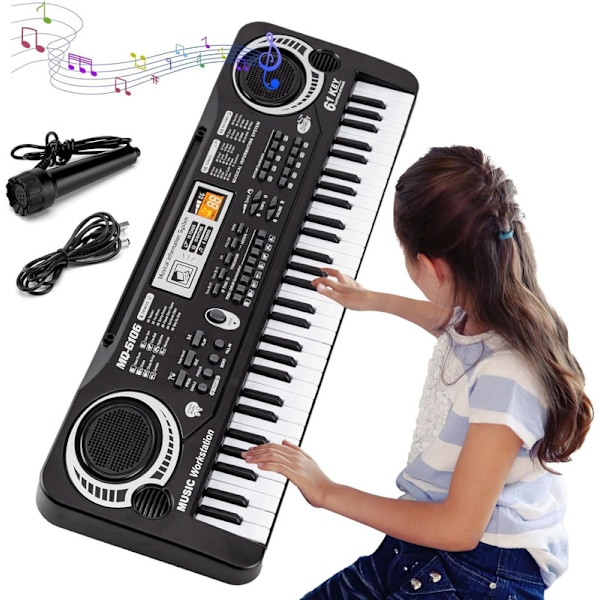 61-tangenters Digitalt Musikpiano Keyboard för Barn