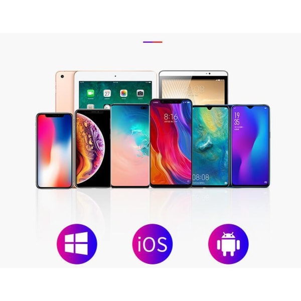 F9-5LED Digital Display Touch Trådlösa 5.0 Hörlurar Black 1