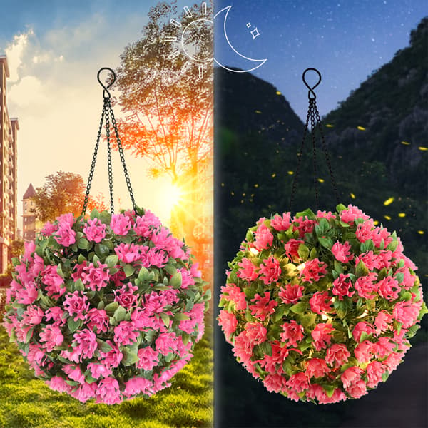 Kunstige Buksbom Toppære Pink 45.5*22CM