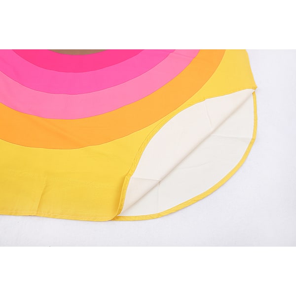Kvindes Regnbue Plus Size Strand Skjortekjole Yellow