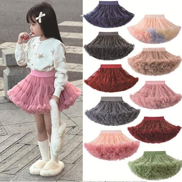 Baby Girls Tutu-kjol Prinsessans födelsedagsfestkjol blue XS