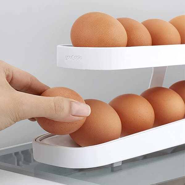 Äggdispenser, platsbesparande Rolling Eggs Dispenser