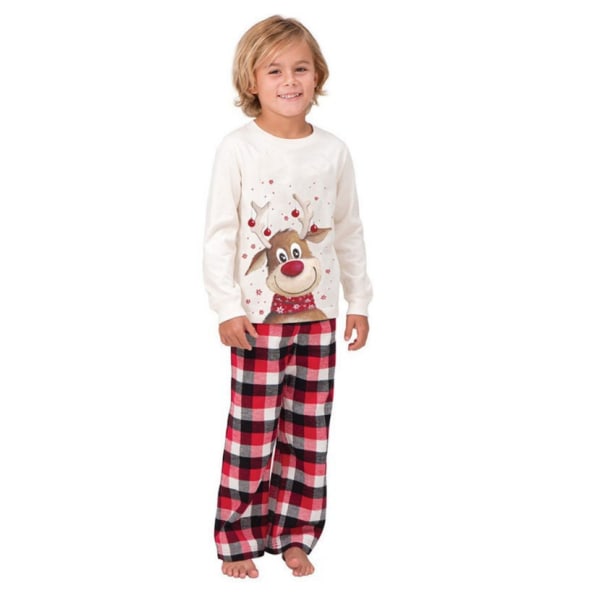 Familj jul Pyjamas Set Renar och Snowflake mönster Women 3XL