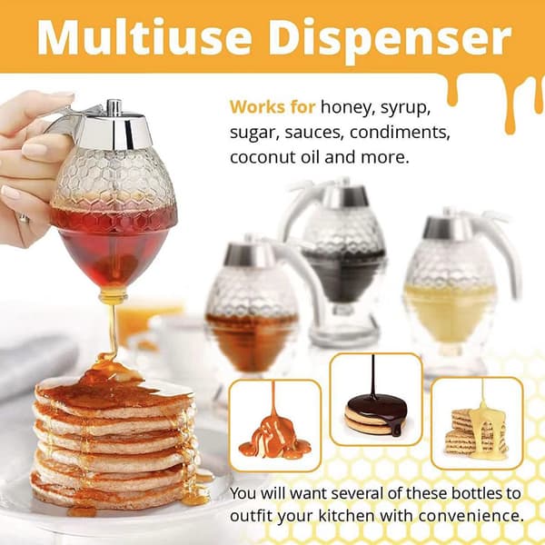 Honungsdispenser i Glas, Droppfri