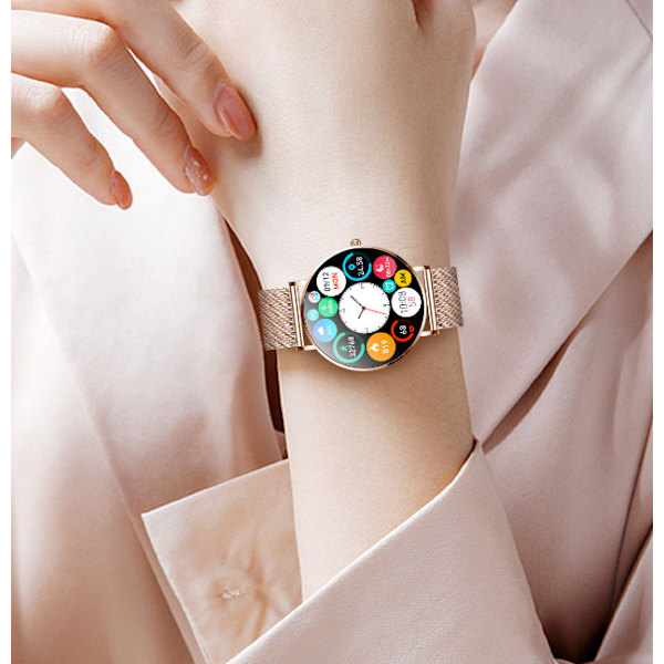 Smartwatch til Kvinder, Vandafvisende Smartwatch Gold