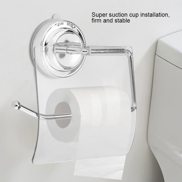 Toalettpappershållare, Rullhållare med Sugkoppsinstallation