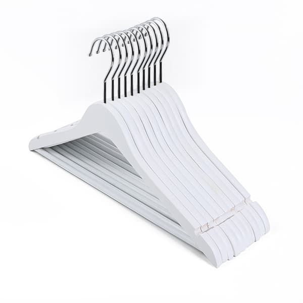 10-pack Hållbara Tunna Klädhängare White