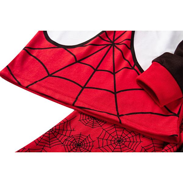 Guttekjole med lange ermer Spiderman Pyjamas Sett Q2 110cm