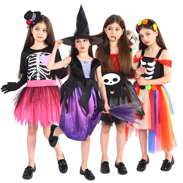 Halloween- set för flickor black 130