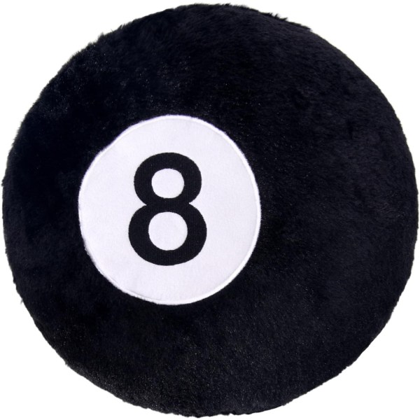 8 Ball Pude, 19.7\" Simuleret Sort Billard 8Ball Pude 50cm