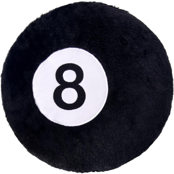 8 bollar kudde, 19,7" Simulering svart biljard 8 boll kast kudde 35cm