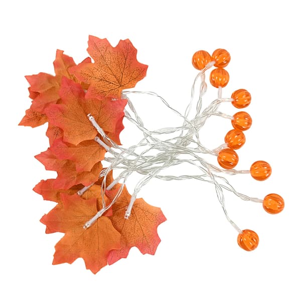 Thanksgiving Garland Lights Pumpkin Light String 6m 40 LED Lights