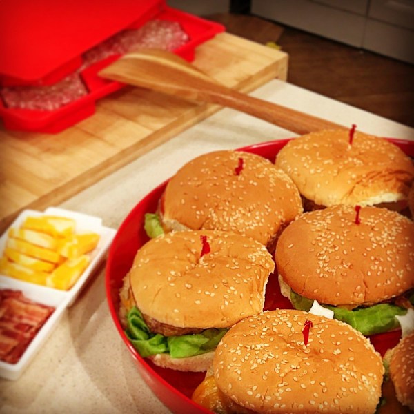 Sekskantet Silikonform til Burgerbøffer Style 2