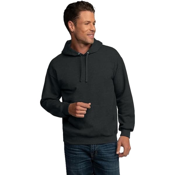 Hettegenser i ensfarget design for menn Dark gray S