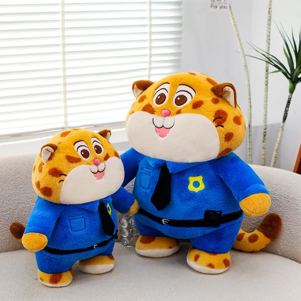 Offiser Clawhauser Kosedyr - Zootopia Chubby Cheetah Stoffdyr 35cm