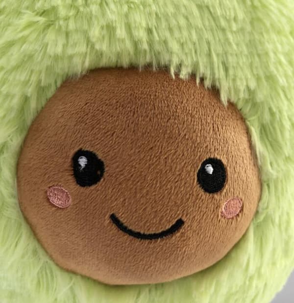 Fluffy Avocado Frukt Putefigur 30CM