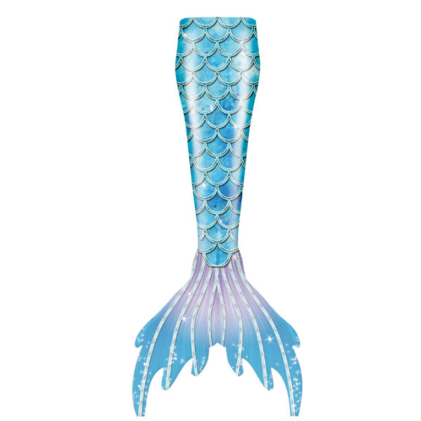 Mermaid Tails för simning för barn och vuxna med Monofin green 120