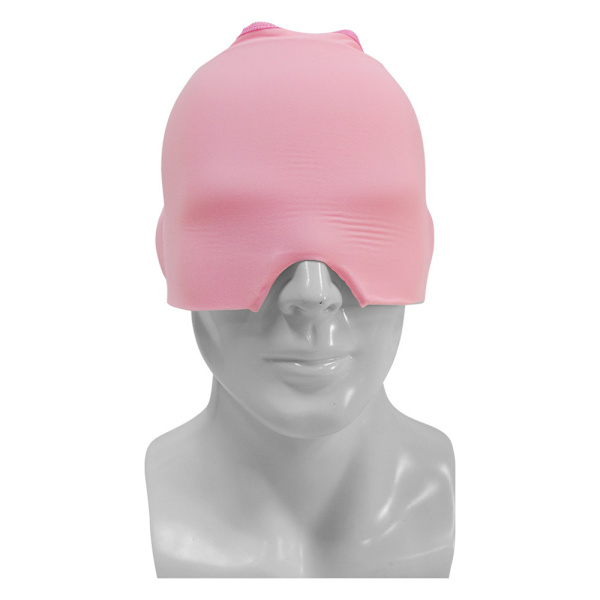Cold Therapy Ice Head Wrap Ice Pack Mask pink