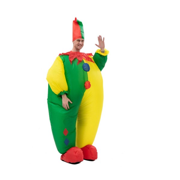 Uppblåsbar kostym Vuxen clownfest Halloween kostym type2
