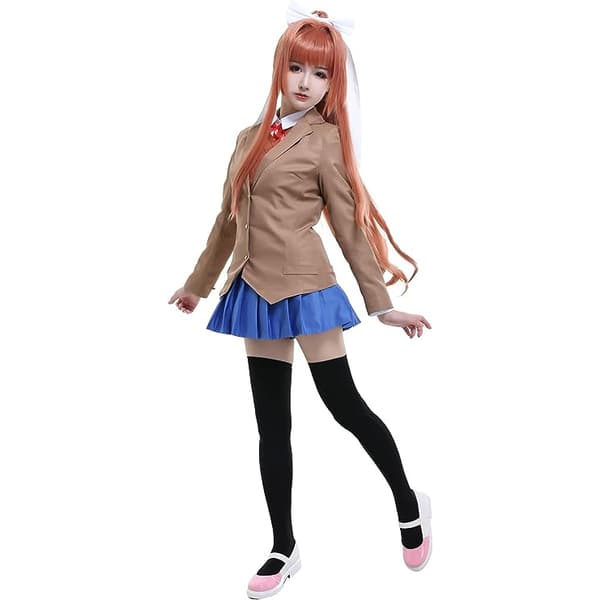 Anime Skoleuniform Cosplay Kostyme for Kvinner XS