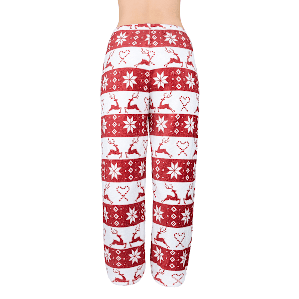 Jouluiset naisten pyjamahousut, nyörivyötäröllä Style1 M