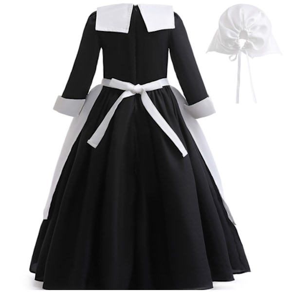 Flicka cosplay servitris prestanda lång klänning 130