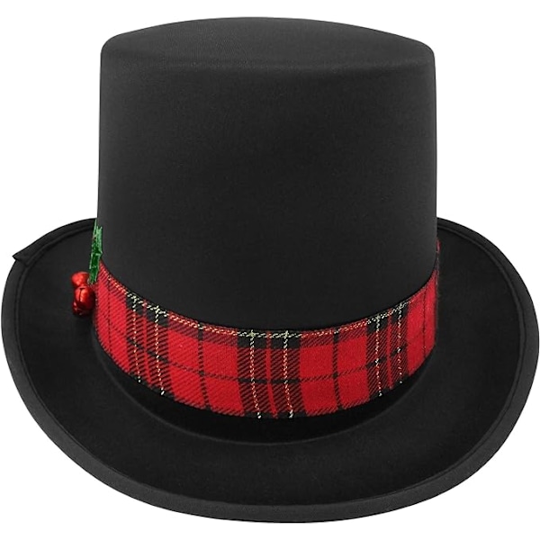 Snemandens Tophat med Ternet Bånd, Mistelten og Bær