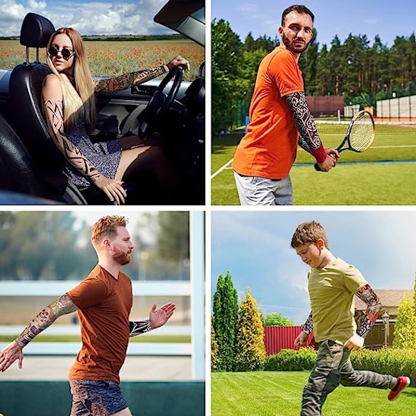 10 st tillfälliga tatueringsärmar set