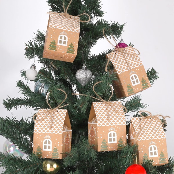 40 stykker Mini Julegaveesker Gaveposer 40PCS