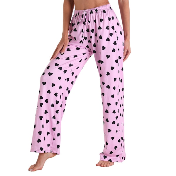 Dames Pyjamasbukser Stræk Lounge Bukser Pink 2XL