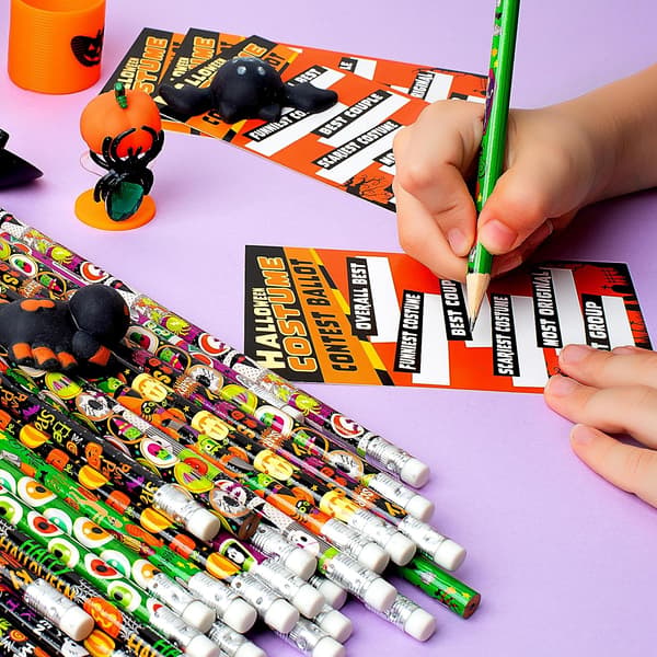 48-pack Halloween-pennor med suddgummi