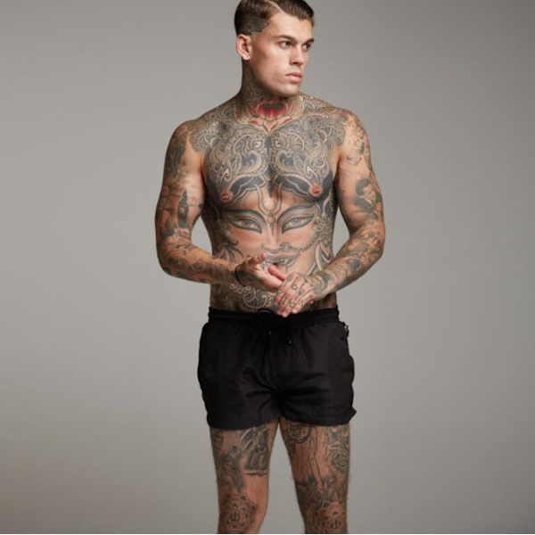 Löparsportshorts för män med fickor Black m
