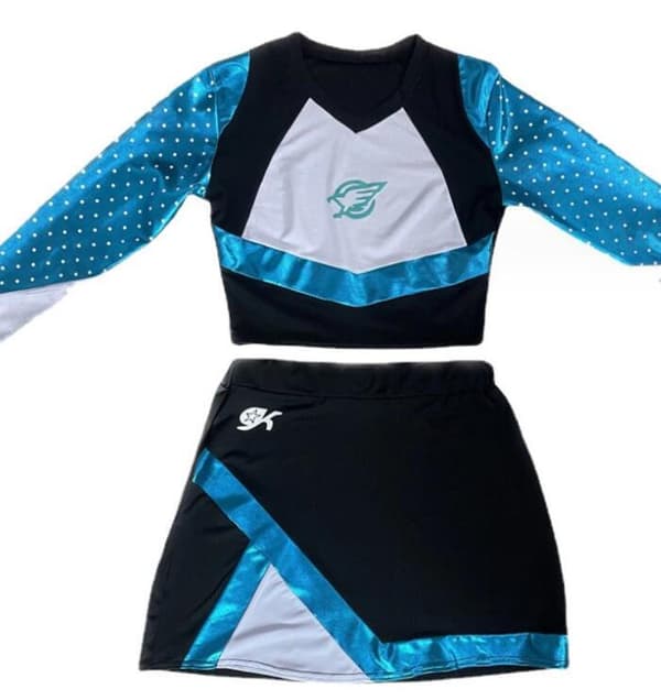 Kvinners Cosplay Todelt Maddy Cheerleading Uniform 2XL