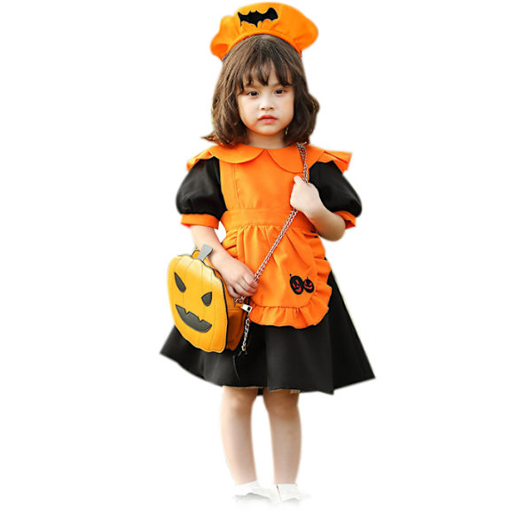 Halloween 2PC pumpa kostym för barn M