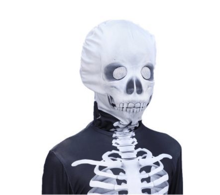 Halloween realistiska skelett Jumpsuit kostym style1 M
