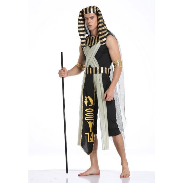 Halloween Cleopatra Egyptisk Farao Kostym Men L