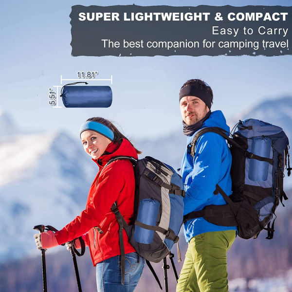 Sovsäckspåse Ultralätt Uppblåsbar Sovsäckspåse för Camping LT-04 navy