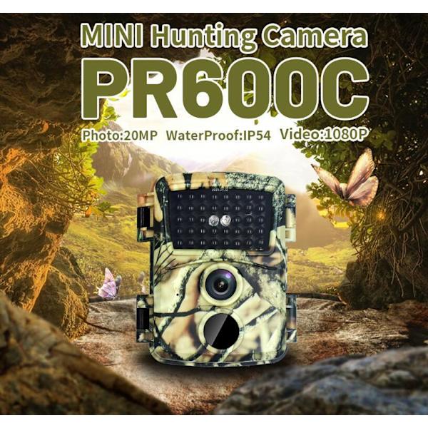 PR600 20MP Mini Bärbar Vattentät IR-Kamera Gray