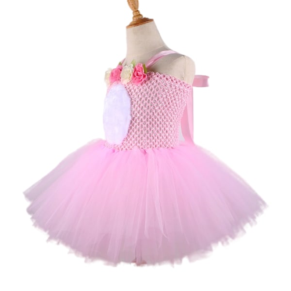 Baby Girl Påsk Klänning Ärmlös Bunny Tutu Dress M