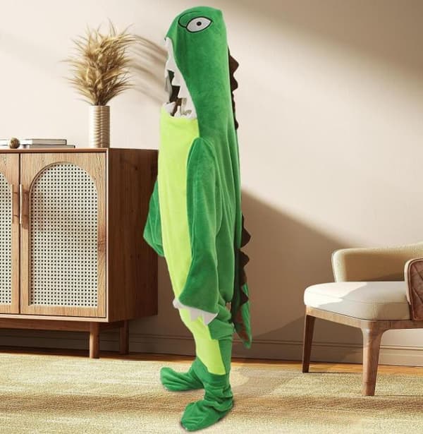 Dinosaur Onesie for Voksne M