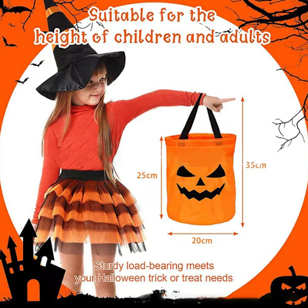 2 delar LED-ljus Halloween godispåsar Smiley Style 2