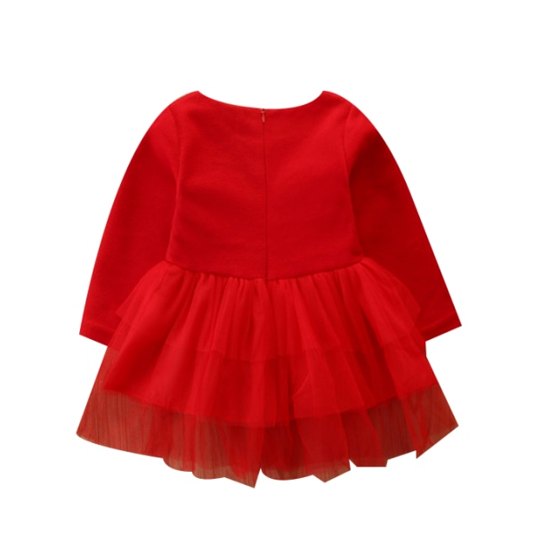 Toddler Barn Flickor Kläder Julklänning 60cm