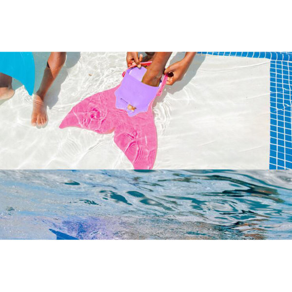 Sjöjungfru simfena för simträningsflicka, pojkar pink