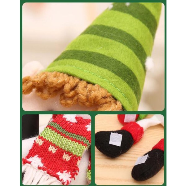 3 stk. Julepynt til Vinflasker 3PCS